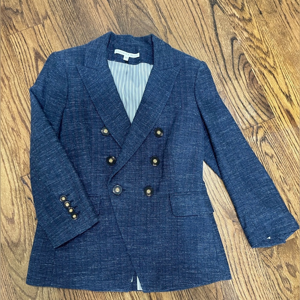 Veronica Beard Empire Dickey Jacket in Navy, Size 8